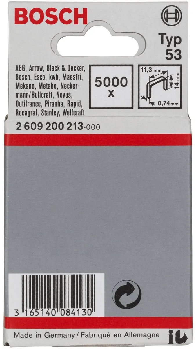 Bosch Draadstiften 11,4x0,74x14mm - 1000 Stuks