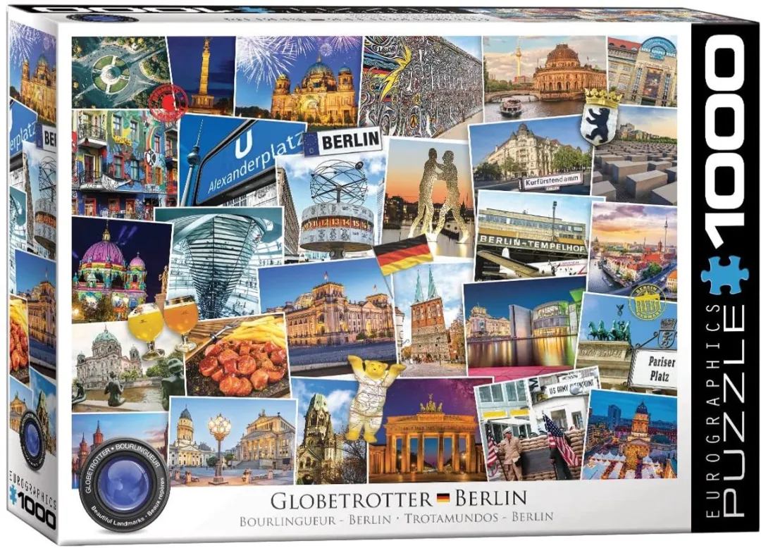 Eurographics Globetrotter Berlin Puzzel 1000 Stuks - Multicolor