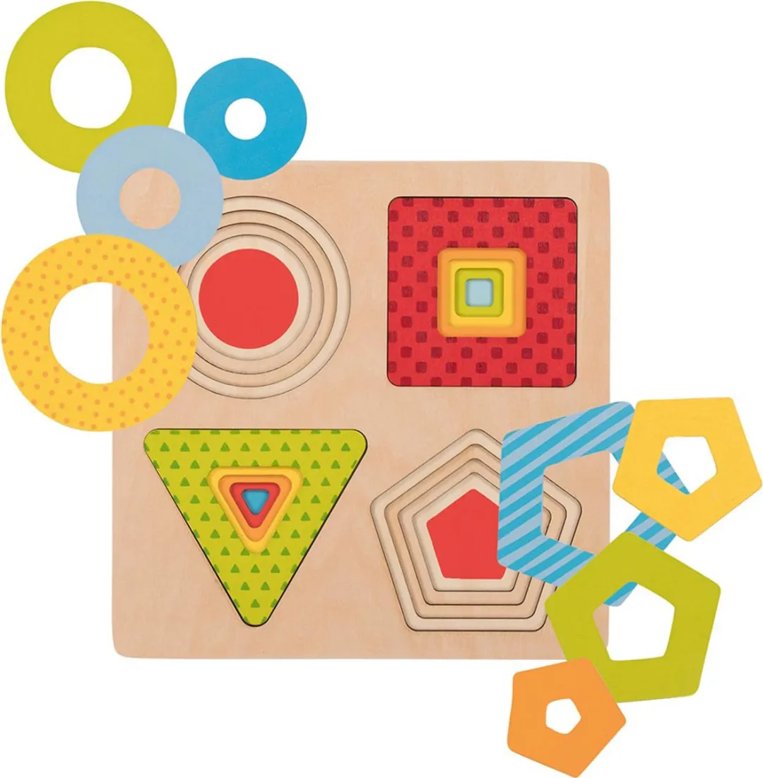 Goki Puzzle Forms 16 Stuks - Multicolor
