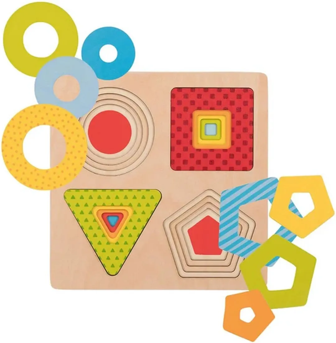 Goki Puzzle Forms 16 Stuks - Multicolor