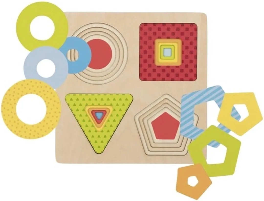 Goki Puzzle Forms 16 Stuks - Multicolor