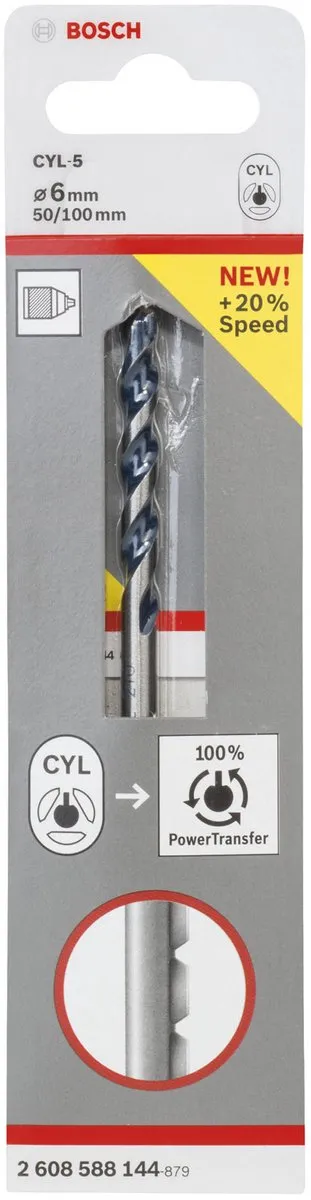 Bosch CYL-5 Betonboren 6x50x100 - 6mm - Hout