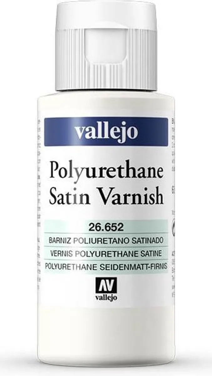 Vallejo Hobbyverf Satin Polyurethane Vernis 60ml - Multi