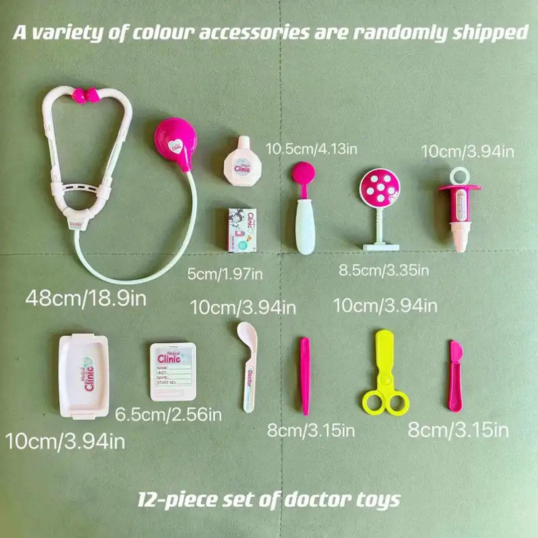 Kids Concept Doktersset Roze - 12-delig