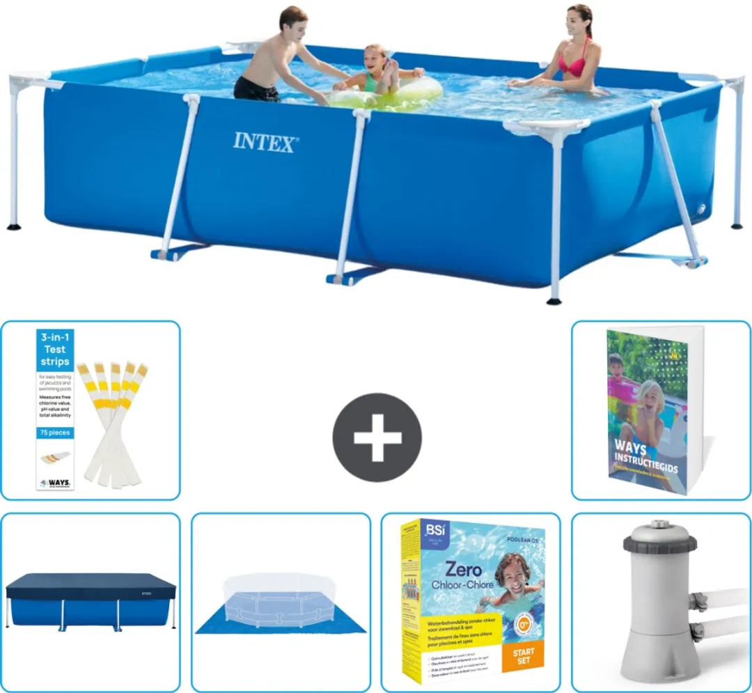 Intex Frame Zwembad 300x200x75cm Blauw