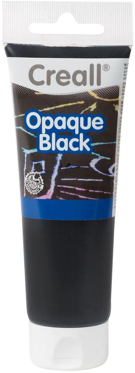 Creall Opaque Plakkaatverf Zwart 120ml