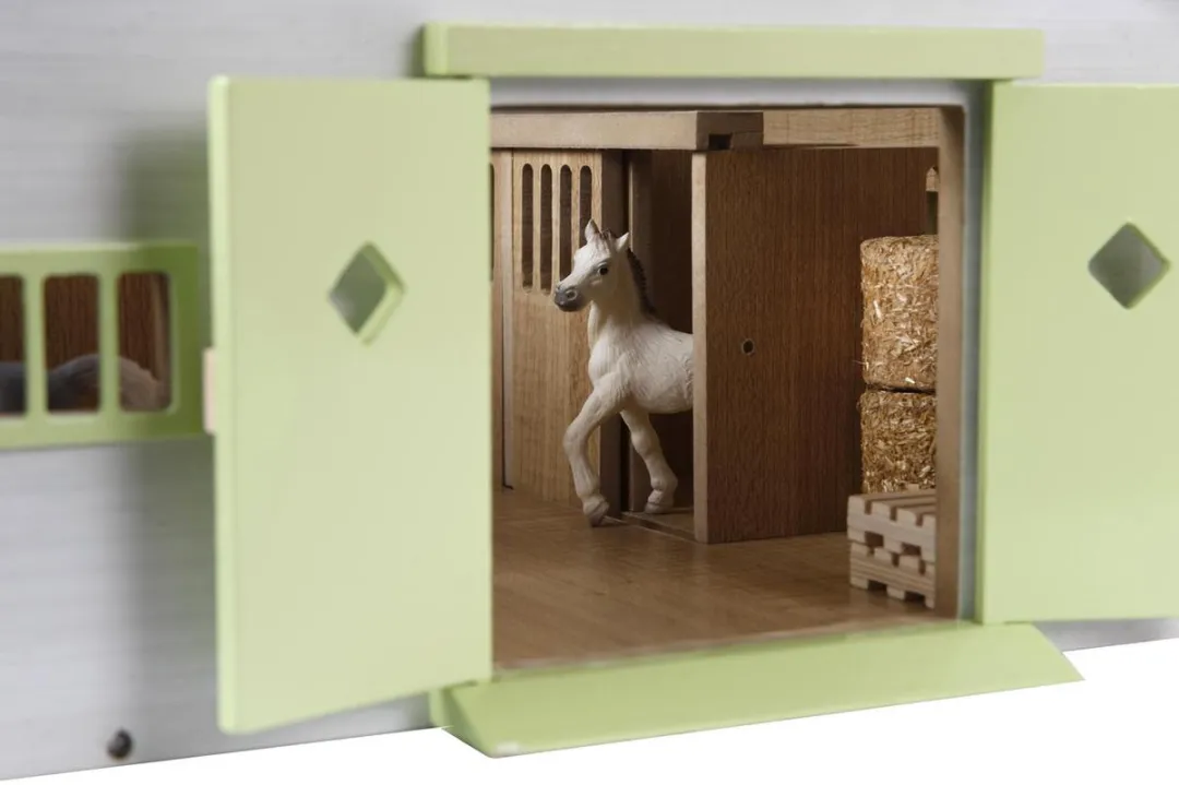 Kids GLOBE Paardenstal 1:32 - 9 Boxen Multicolor