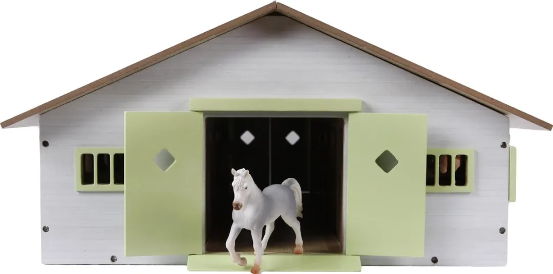 Kids GLOBE Paardenstal 1:32 - 9 Boxen Multicolor