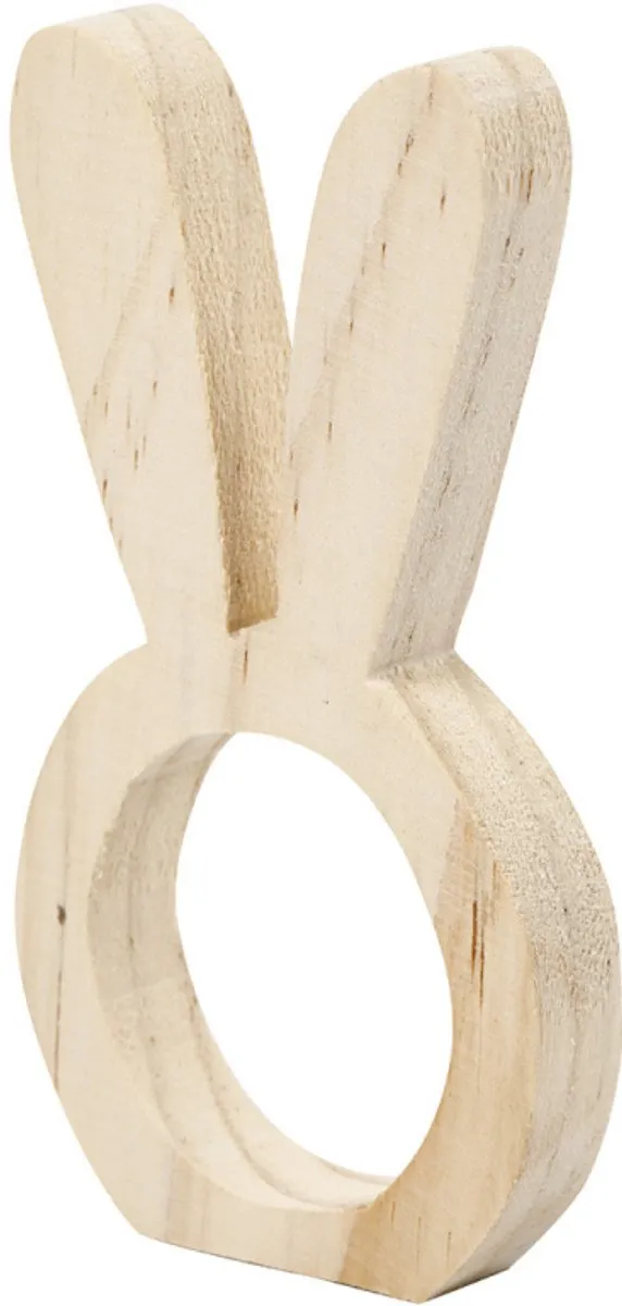 Creativ Company Konijnenoren Servettenringen 9,7cm - 2 Stuks