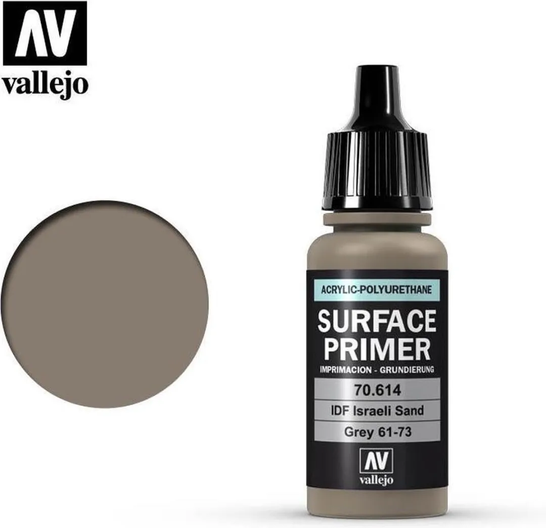 Vallejo Hobbyverf Acrylverf 70614 IDF Israeli Sand Grey - 17ml
