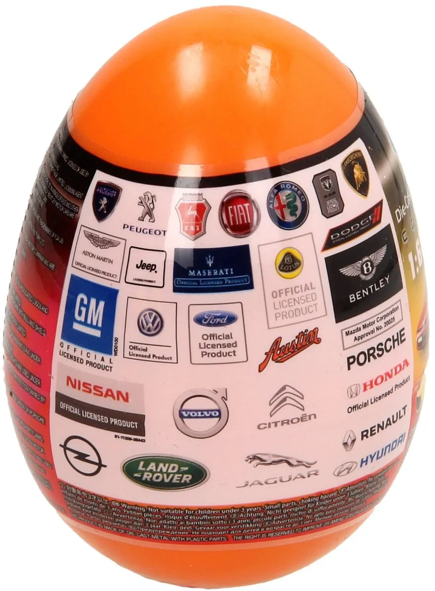 Toi-Toys Welly Auto Verrassingsei - Oranje