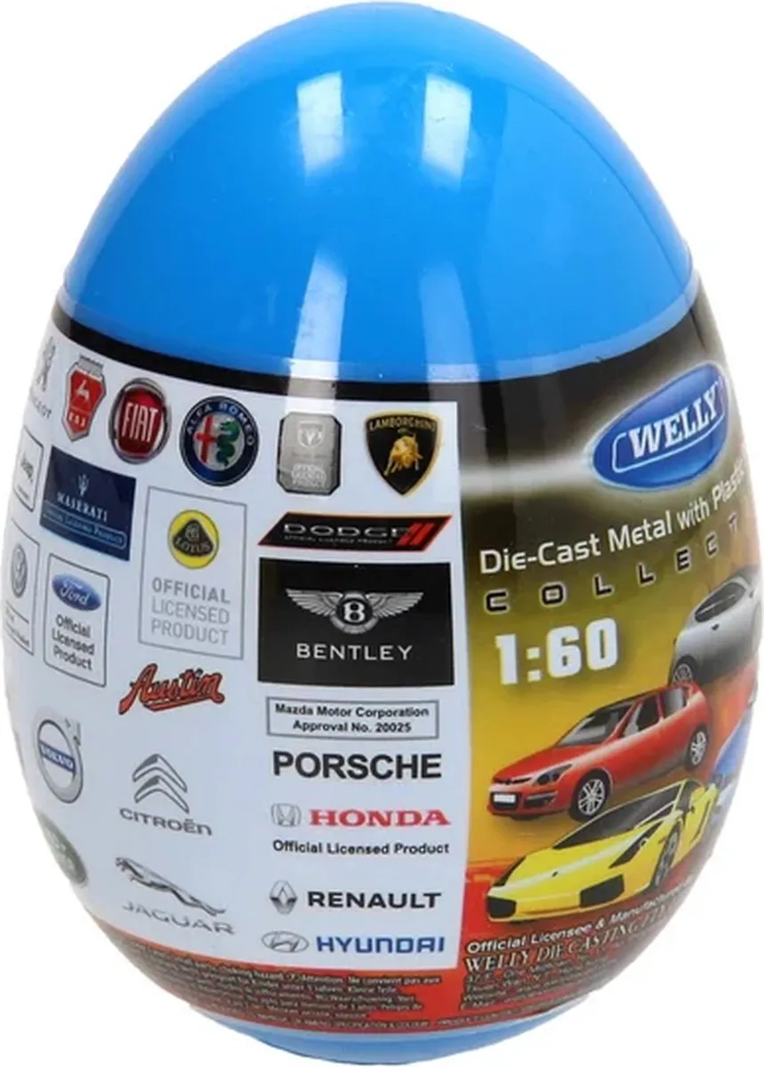 Toi-Toys Welly Auto Verrassingsei - Oranje