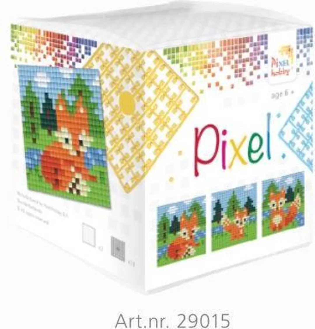 Pixelhobby Kubus Vosjes - 9 Stuks