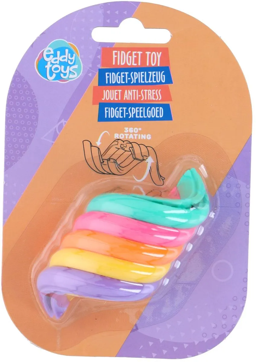 Eddy Toys Fidget Toy 35131 - Anti-Stress Speeltje 7,5x4cm - Multicolor