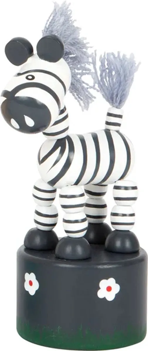 Small Foot Houten Drukfiguur Wilde Dieren Set 6-delig - afbeelding 6 van 6
