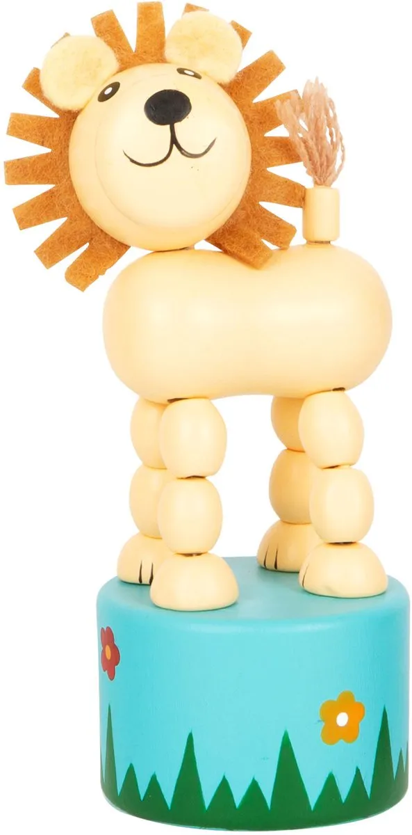Small Foot Houten Drukfiguur Wilde Dieren Set 6-delig
