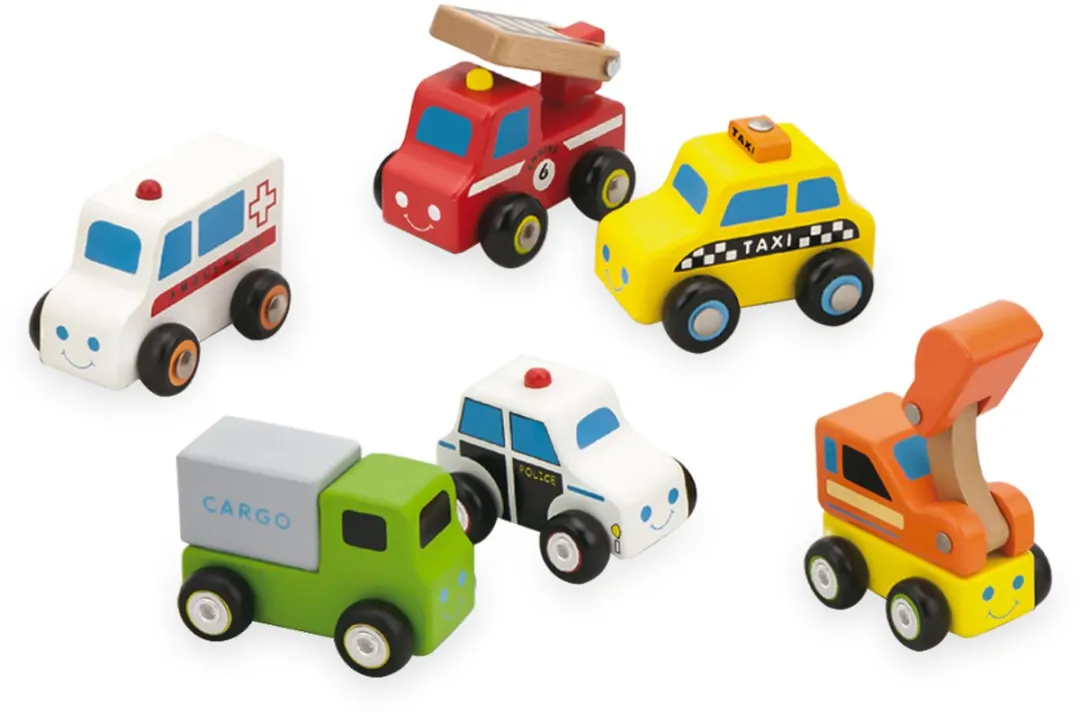Vigatoys Mini Voertuigen Set 6 Stuks