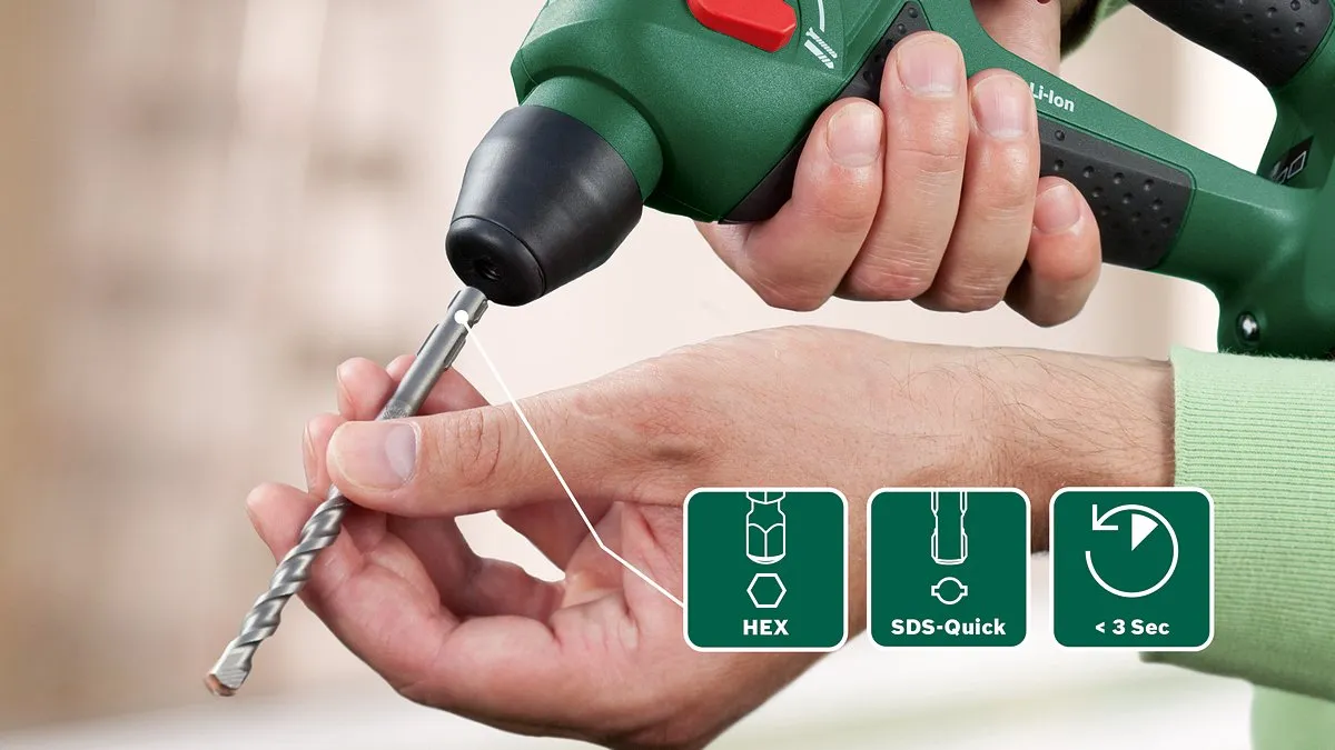 Bosch Uneo Maxx Accu boorhamer - Zonder 18 V accu en lader