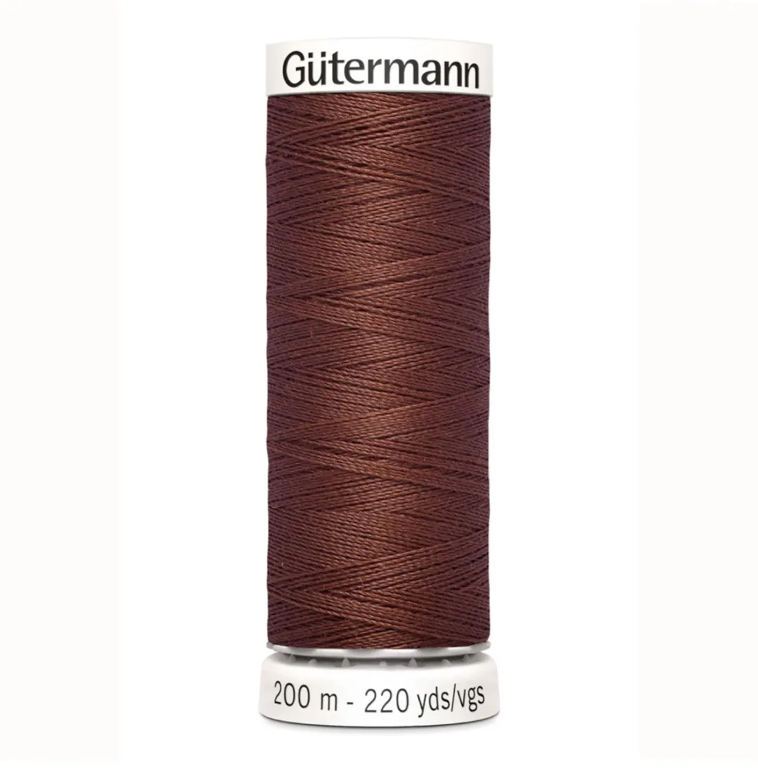 Gutermann Polyester Naaigaren 200m - Bruin