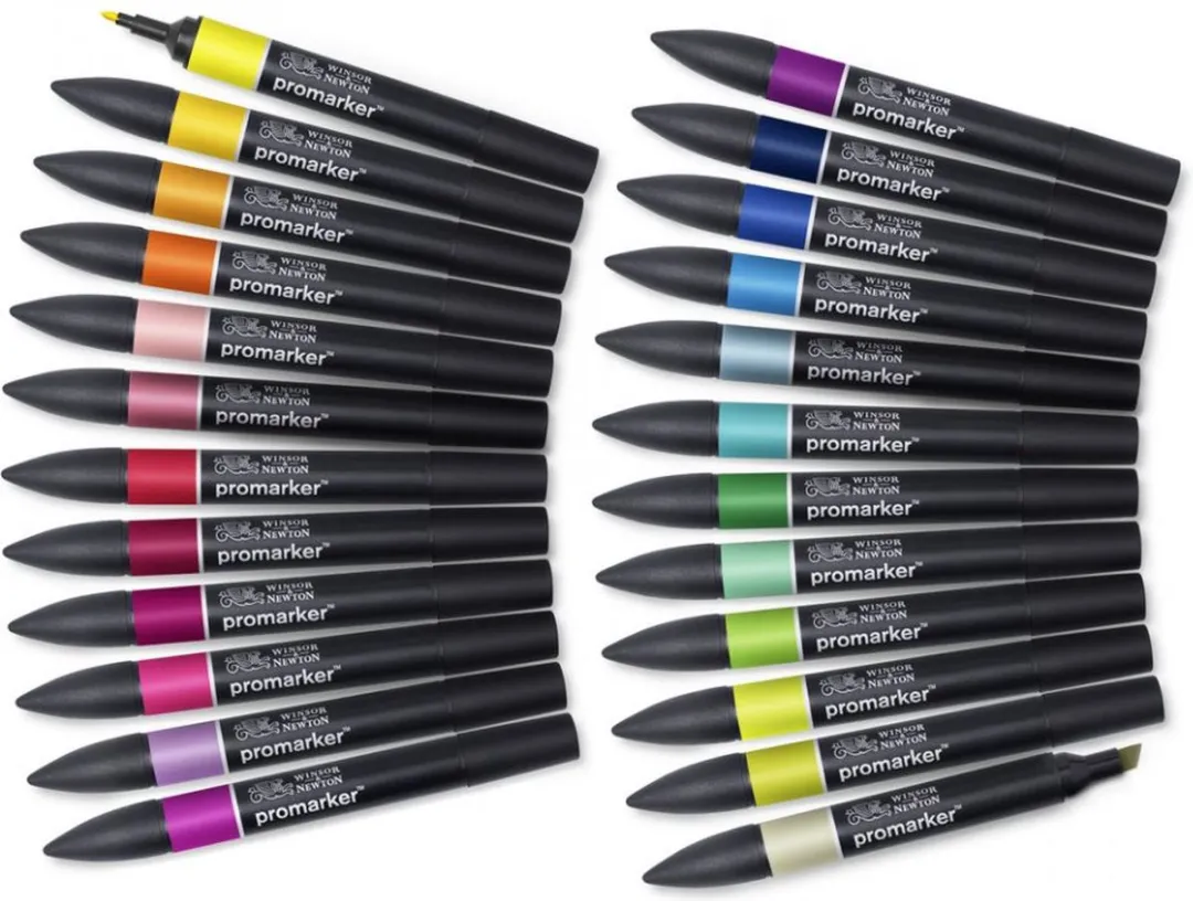 Winsor & Newton Promarker 24-Set Wallet - Alcoholmarkers
