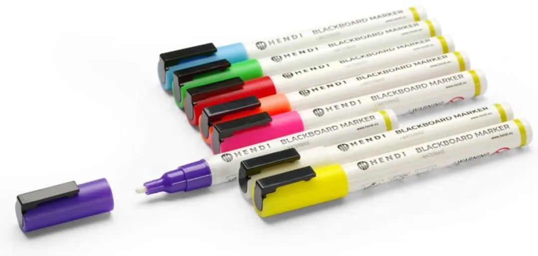 Hendi Krijtstiften Ronde Punt 3mm - 8 Kleuren
