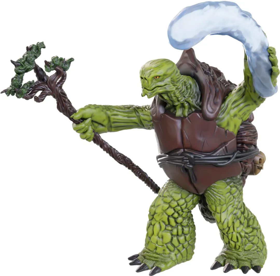 Wizkids D&D Nolzur's Marvelous Miniatures Tortle & Wild Shape Giant Lizard - Grijs