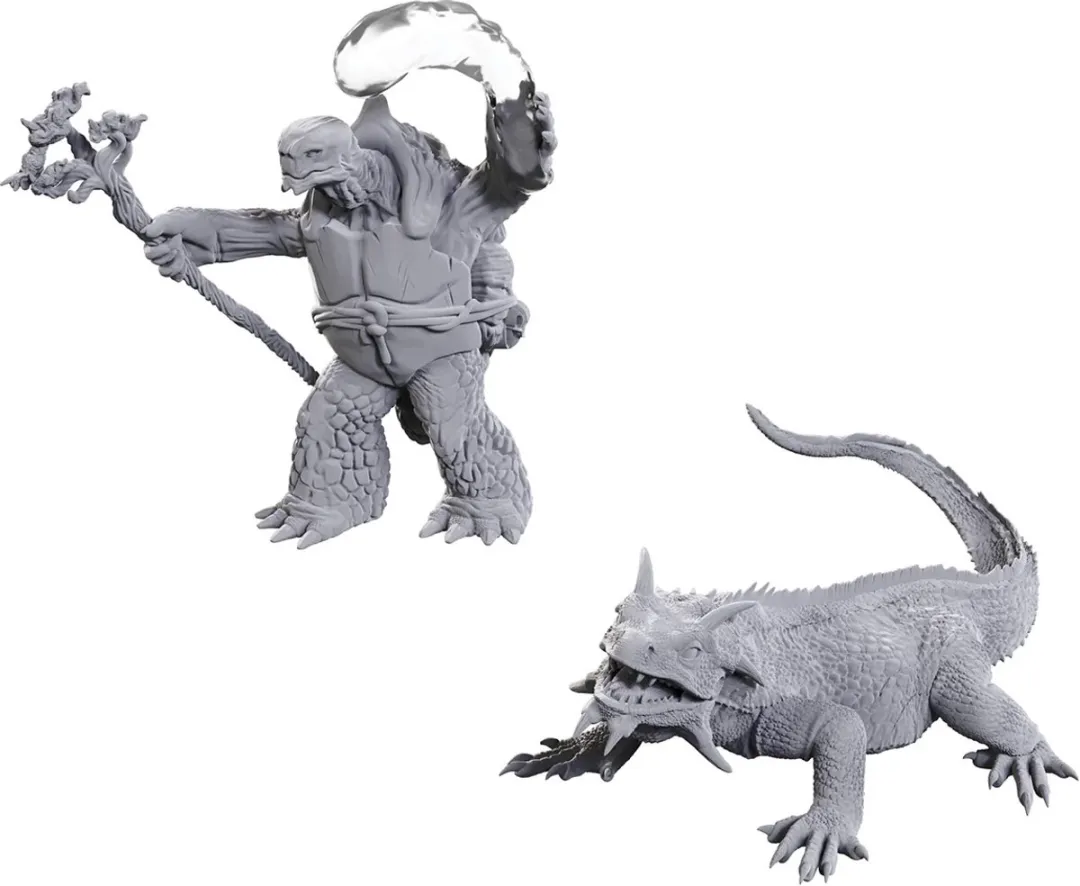 Wizkids D&D Nolzur's Marvelous Miniatures Tortle & Wild Shape Giant Lizard