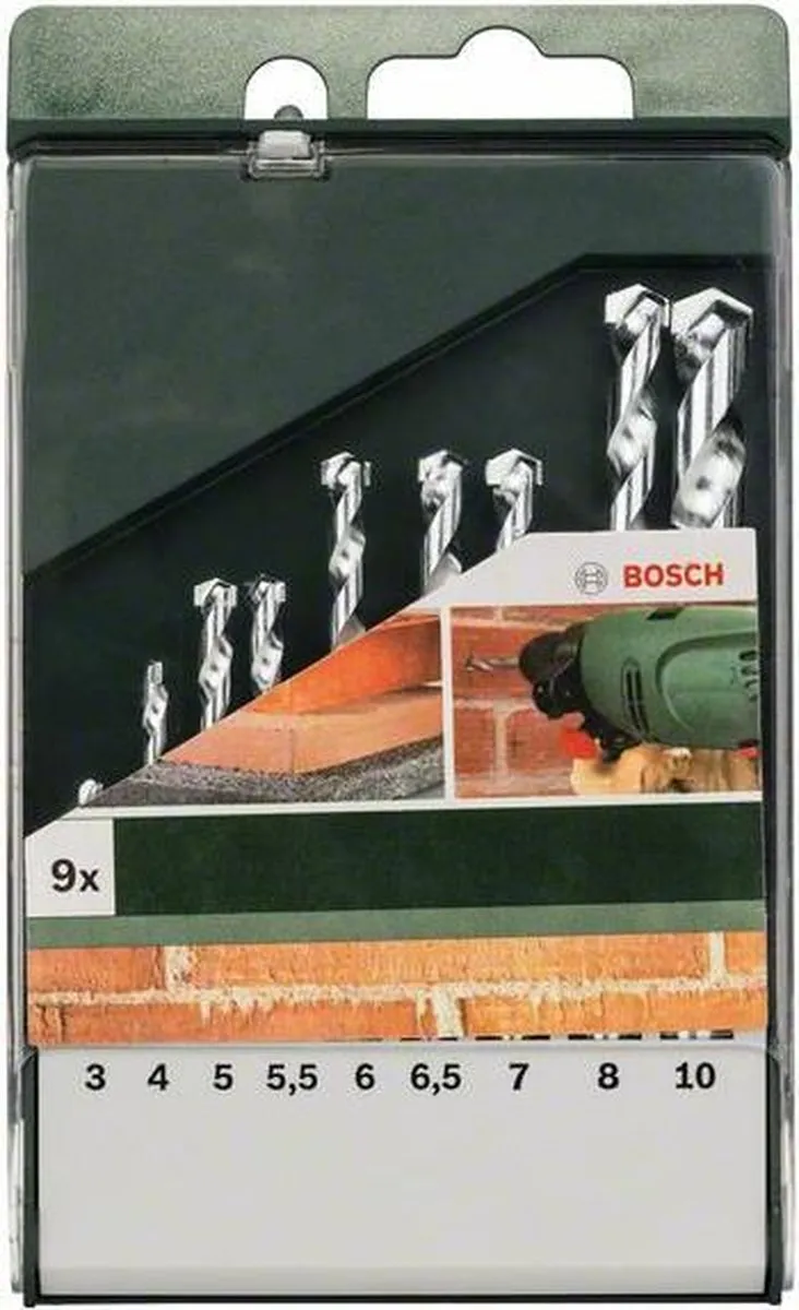 Bosch Steenborenset 9-delig