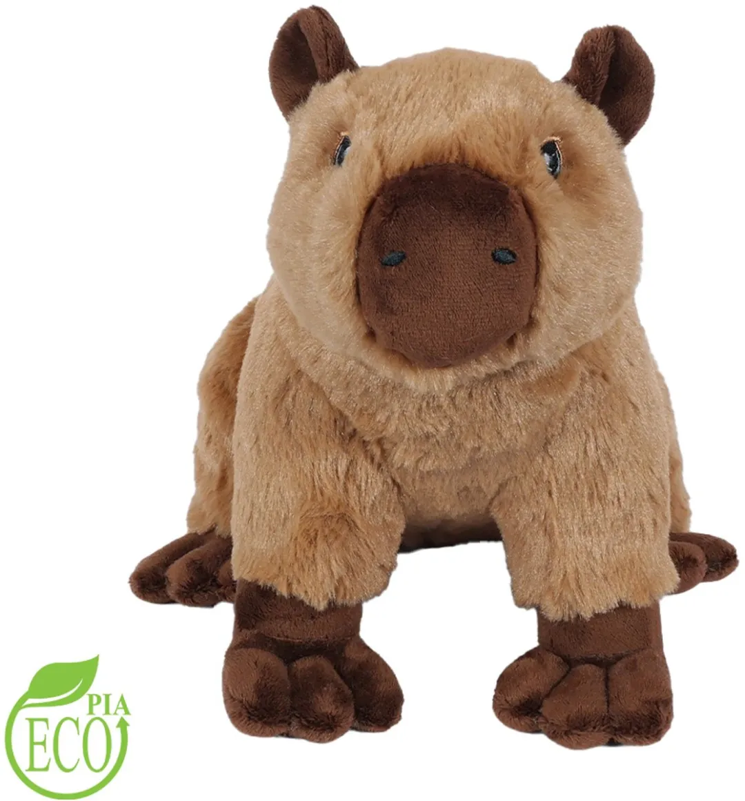 PIA Soft Toys Eco Pluche Capibara Knuffel 25cm - Bruin
