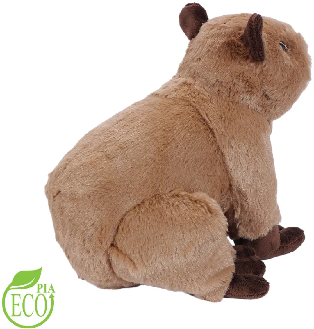 PIA Soft Toys Eco Pluche Capibara Knuffel 25cm - Bruin