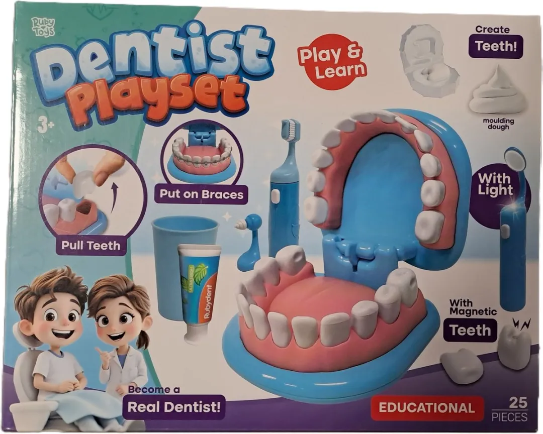 Ruby Toys Tandartsset 25-delig - Blauw