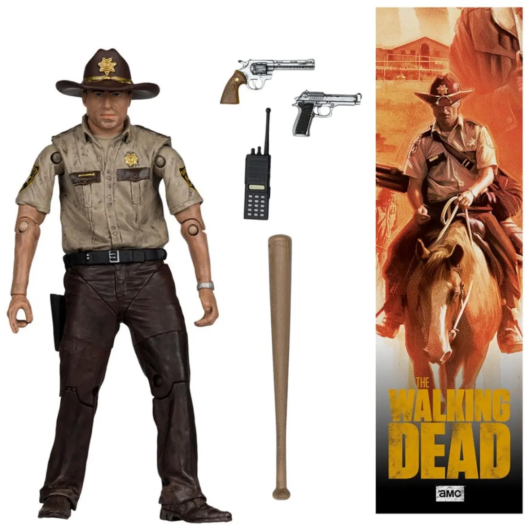 McFarlane Toys The Walking Dead Rick Grimes Action Figure MCF14353 - 15cm - Multi