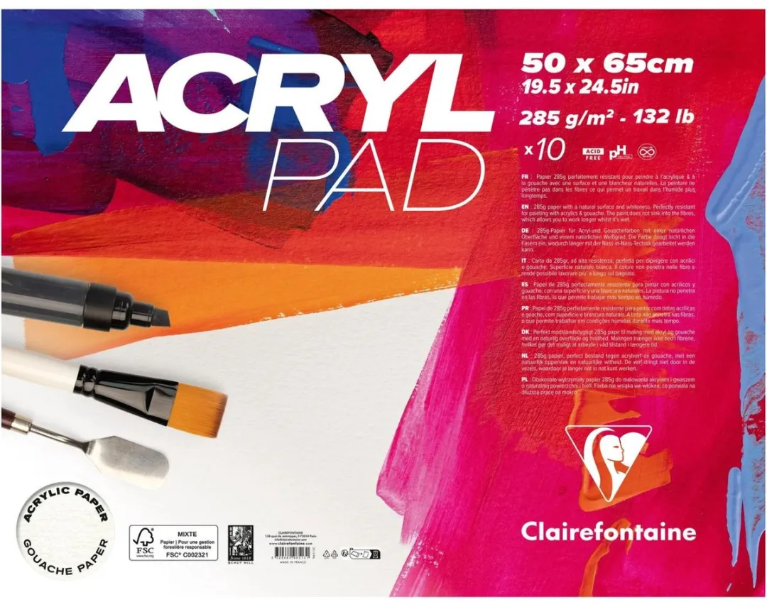 Clairefontaine Acrylpapier A2 285g