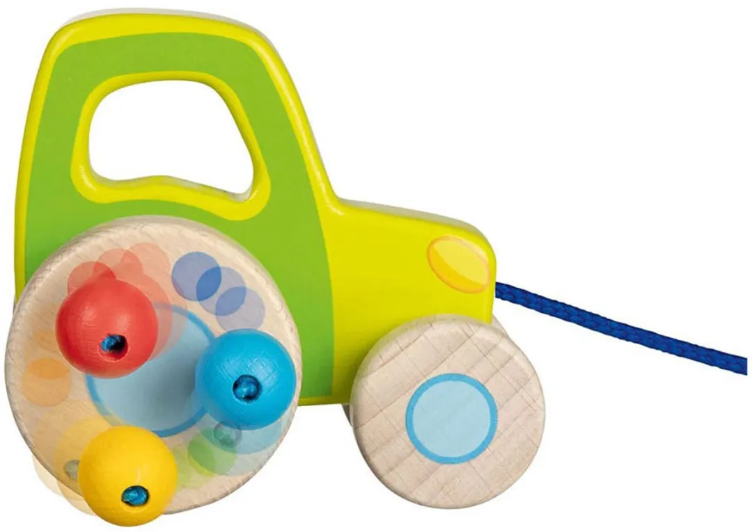 Goki Trekwagen Tractor - Multikleur