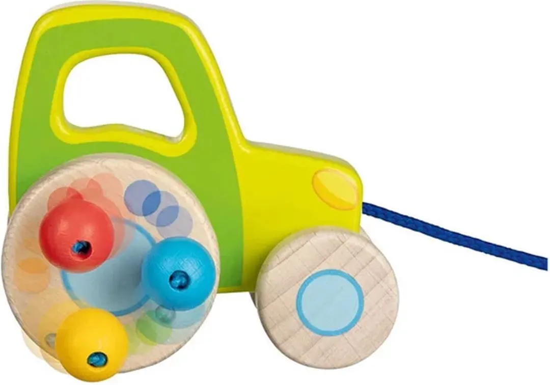 Goki Trekwagen Tractor - Multikleur