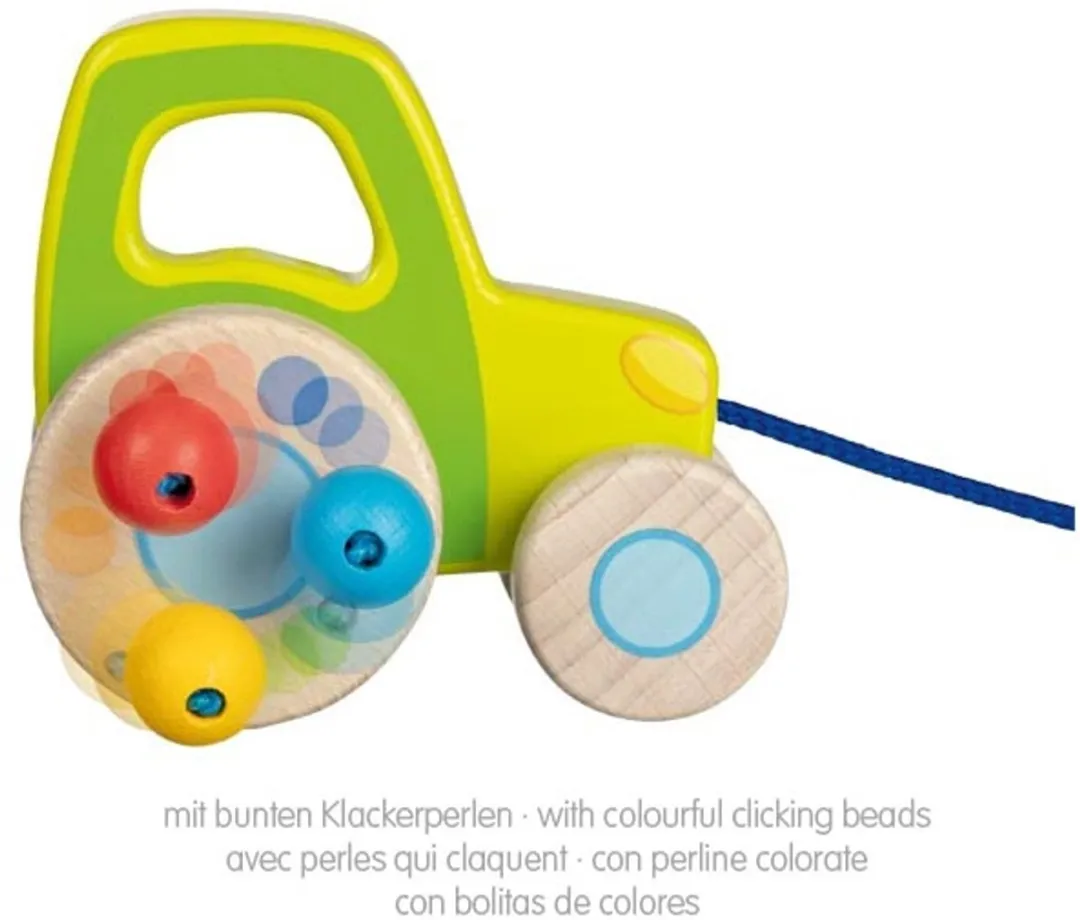Goki Trekwagen Tractor - Multikleur
