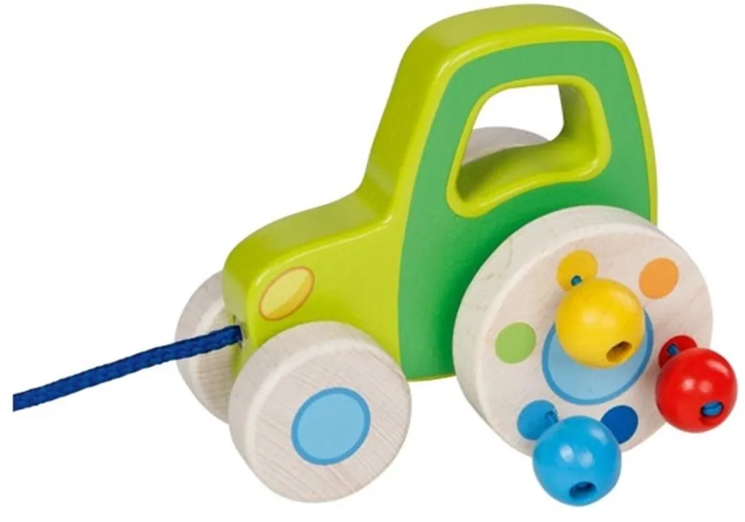 Goki Trekwagen Tractor - Multikleur