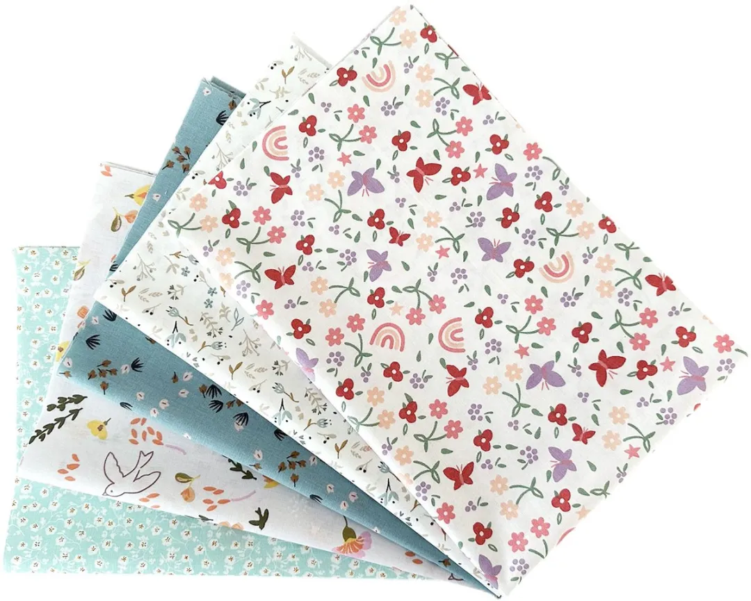 BINK Bedding Quilt Patchwork Bloemen 5 Stuks