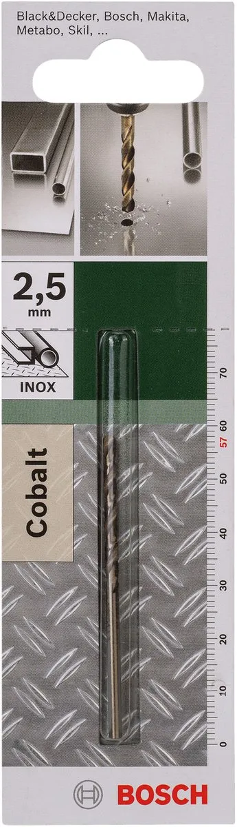 Bosch Metaalboren HSS-Co DIN 338 2,5x30mm - 1 Stuk