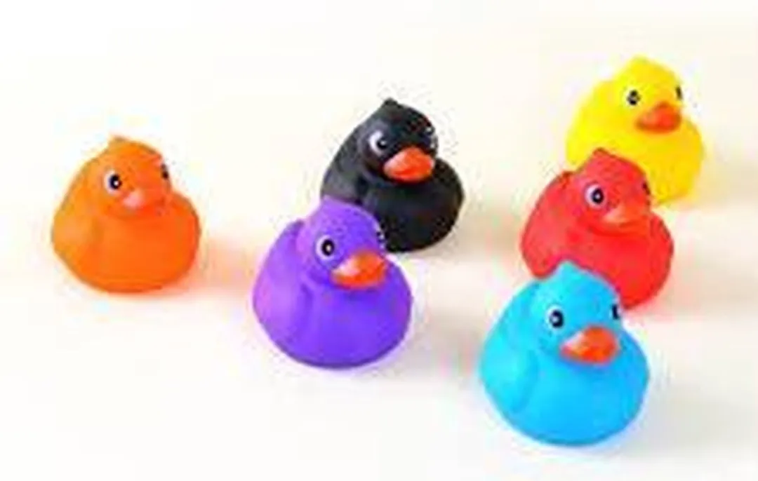 Eddy Toys Vrolijke Badeendjes - 6 Stuks