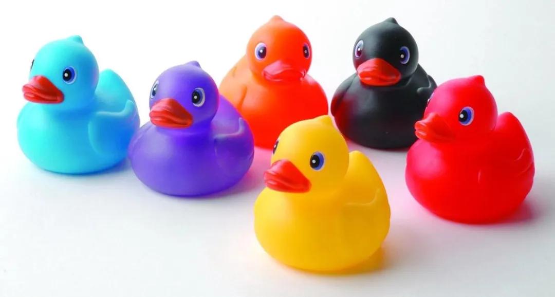 Eddy Toys Vrolijke Badeendjes - 6 Stuks