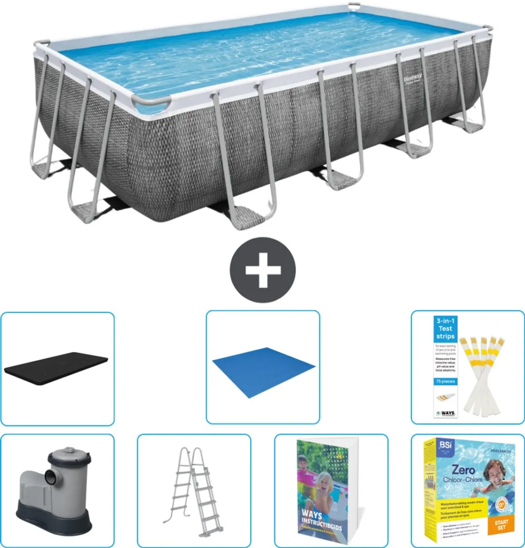 Bestway Power Steel Zwembad 549x274x122