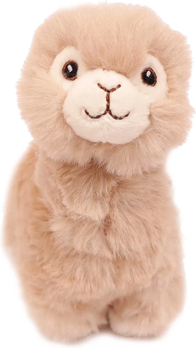 PIA Soft Toys Pluche Knuffeldier Alpaca - 15cm - Beige