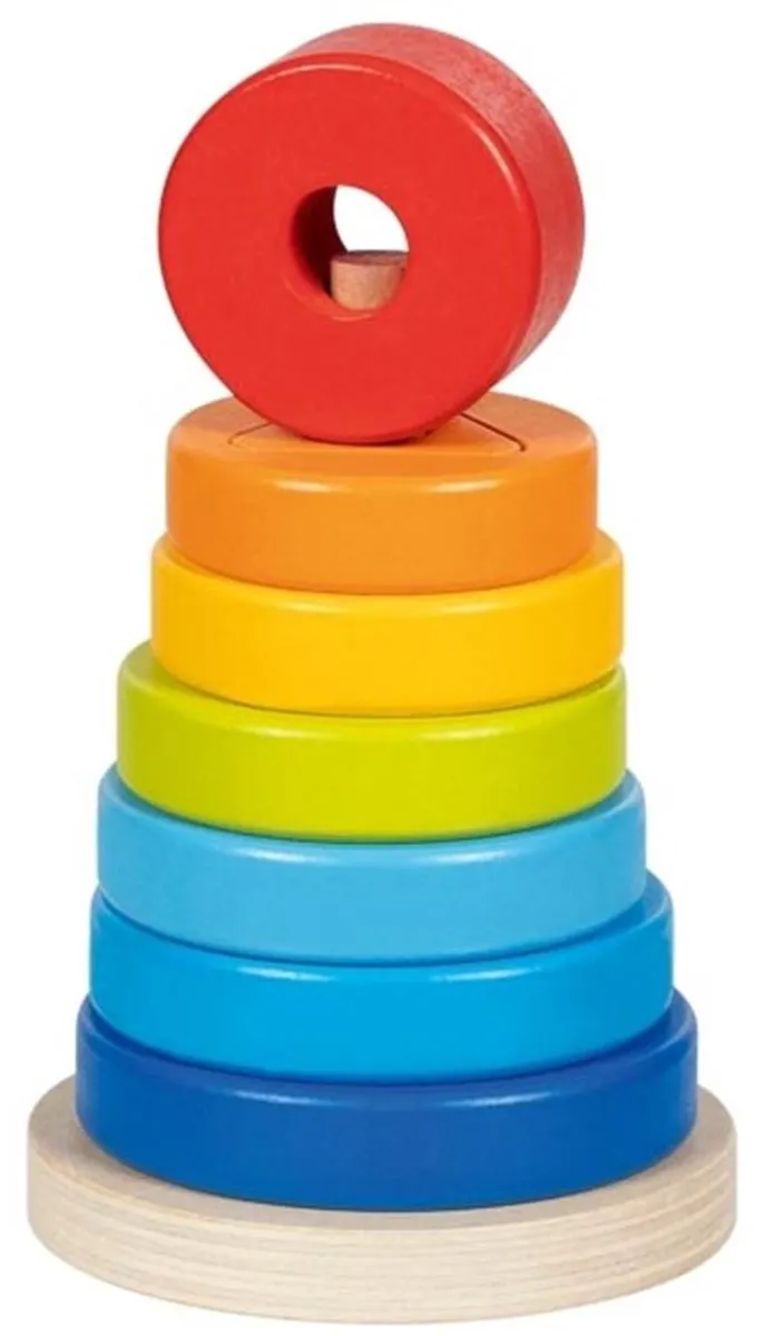 Goki GK58299 Vormenstapeltoren Houten Speelgoed