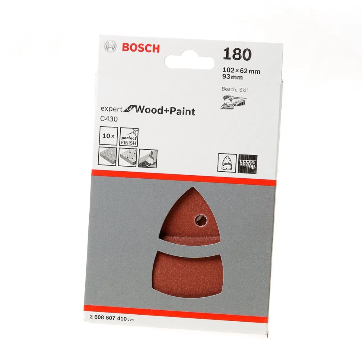 Bosch 10-delige Schuurbladset 180 - 10 Stuks