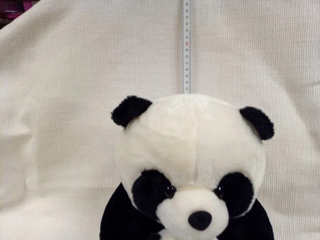 VDTOYS Knuffel Panda 24cm - Zwart/Wit