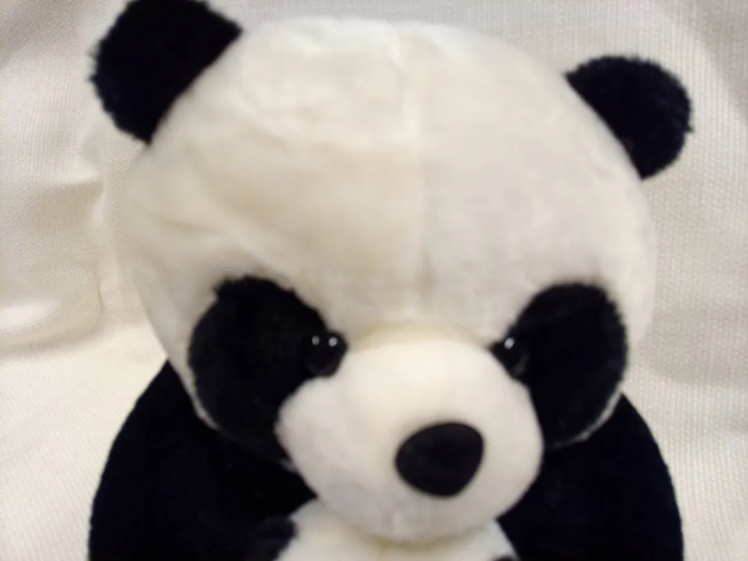 VDTOYS Knuffel Panda 24cm - Zwart/Wit