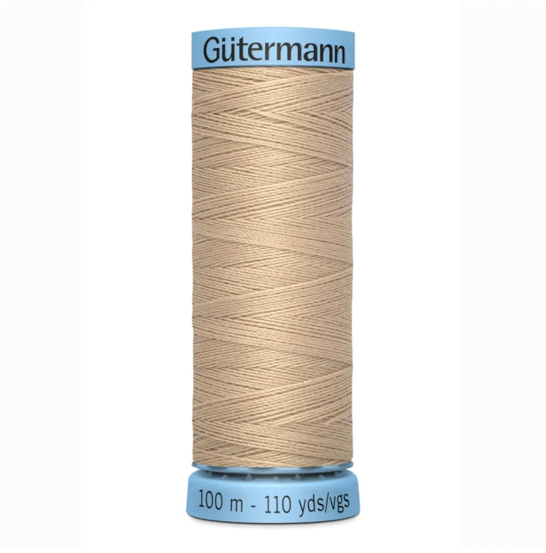 Gutermann Zijde Garen 100m - Kleur 186 - Zwart/Grijs/Wit