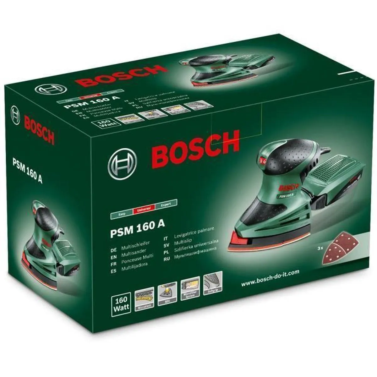 Bosch PSM 160 A Multischuurmachine - 160W - 3 Schuurvellen