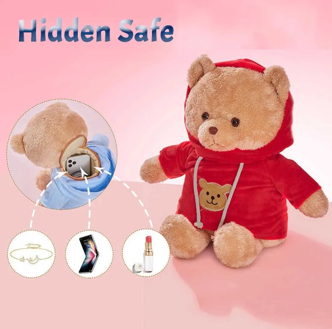 RedParrot Geheim Opbergvak Teddybeer 40cm - Knuffel